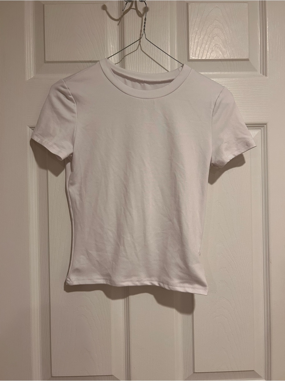 SHEIN Women’s White Short-Sleeve Crewneck Tee Sz. XS